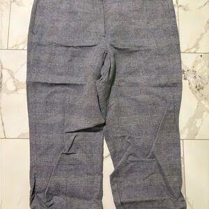 J. Crew Women’s  Gray Plaid Dress Pants. ankle pants cropped
